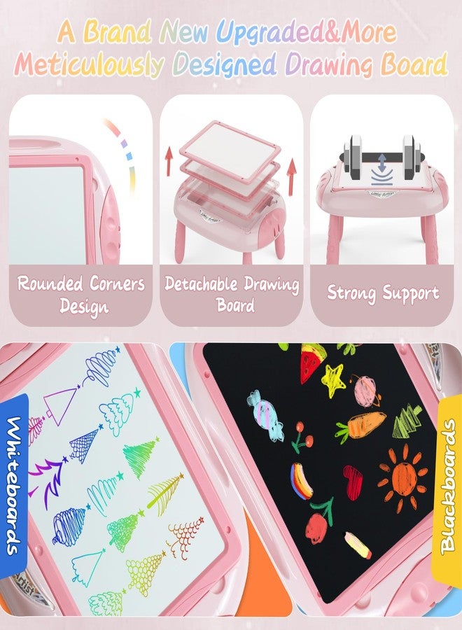 MAYESAR Magnetic Board for Kids, Gifts for 1-2 Year Old Girls with Magnetic Letters and Numbers, Toddler Easel for Girl Birthday Christmas Gifts (Pink) - Image 3